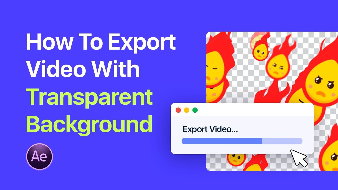 How to export video with transparent background in After Effects? | EasyEdit