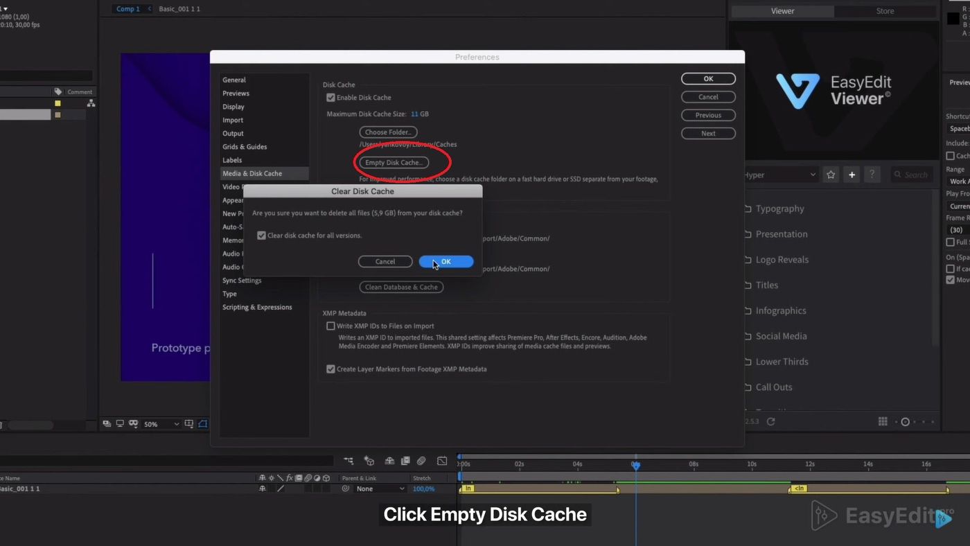 TOP 5 Ways to Speed Up Adobe After Effects | EasyEdit